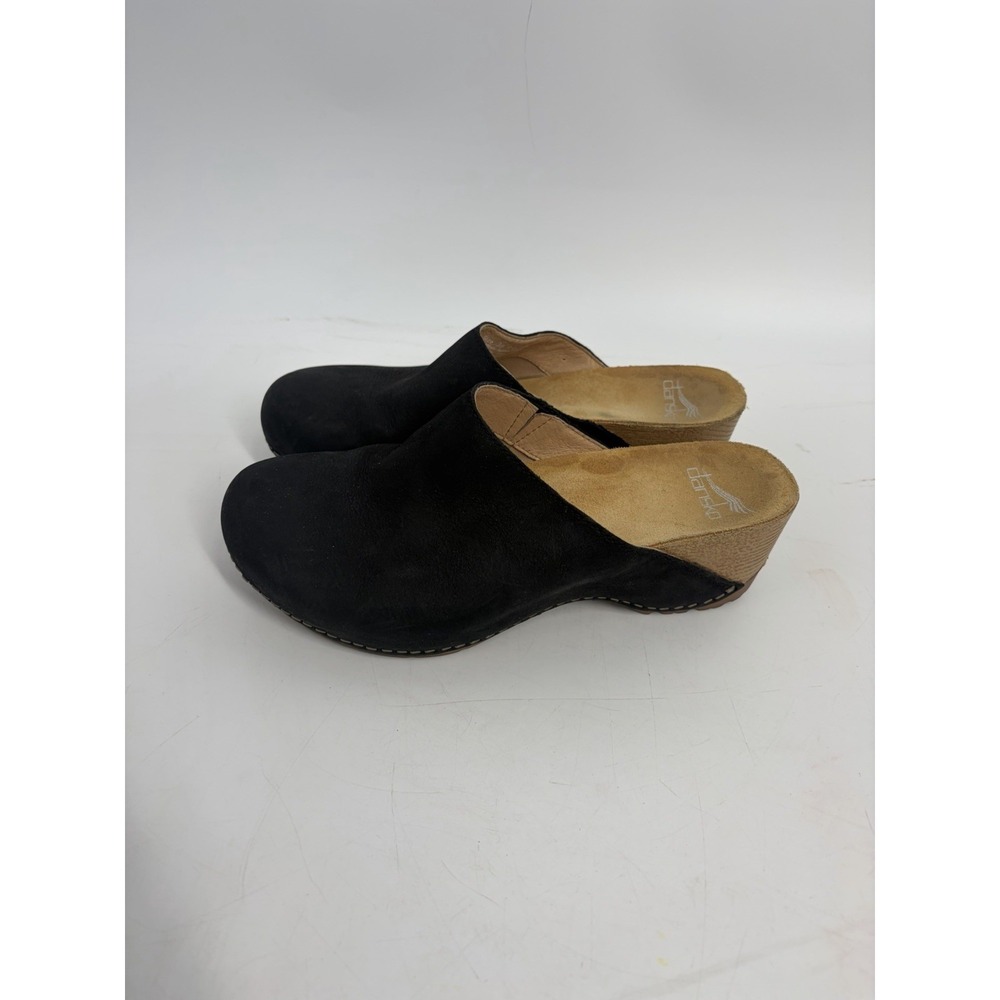 Dansko Talulah Mule Women's 36 / 6 Black Leather Slip-On Wedge Comfort Classic - Picture 4 of 11